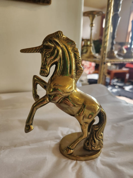 Large Brass Unicorn