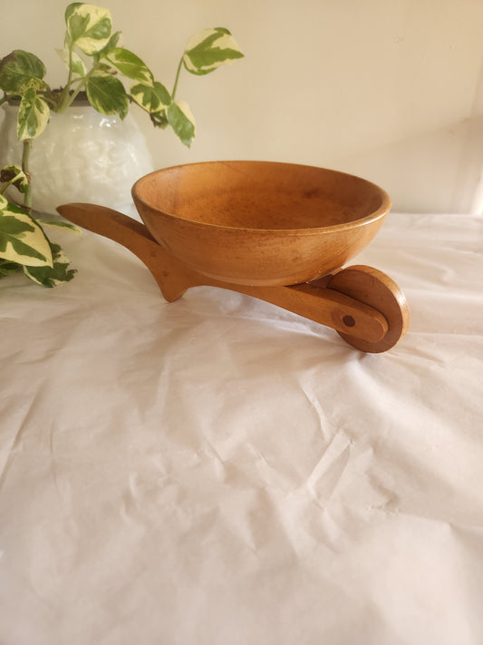 Decorative Wooden Wheelbarrow