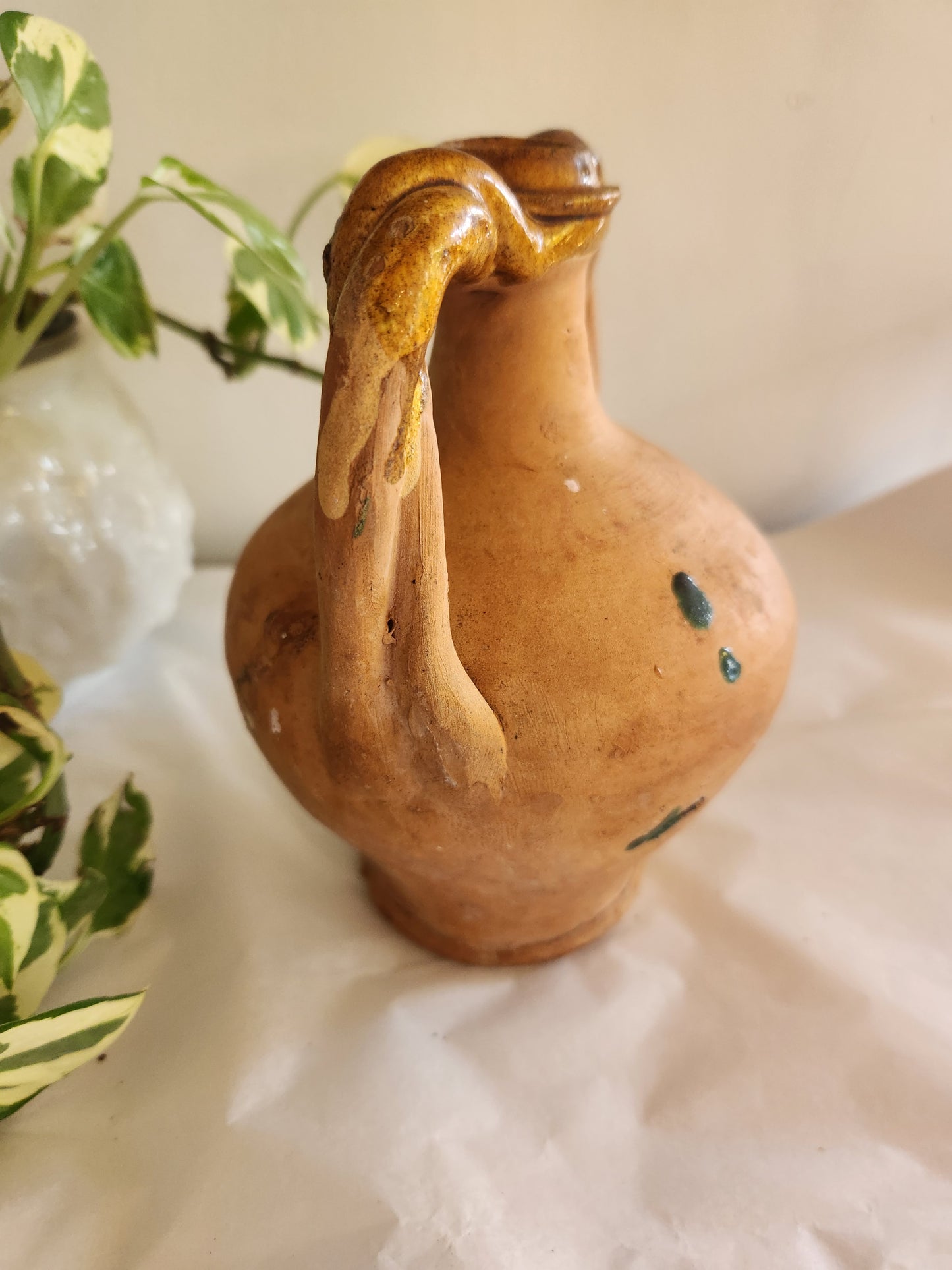 Double Handle Pottery Vase