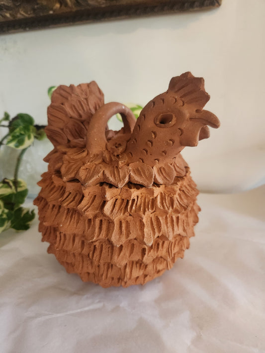 Rustic Pottery Chicken Bowl