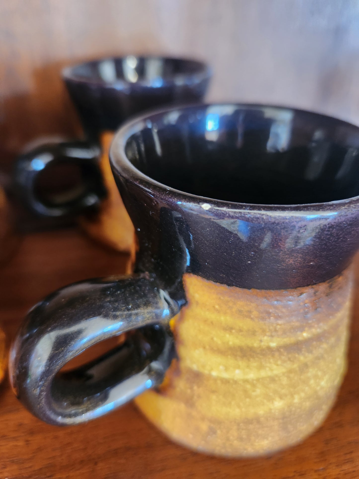 Rustic Pottery Mugs (4)