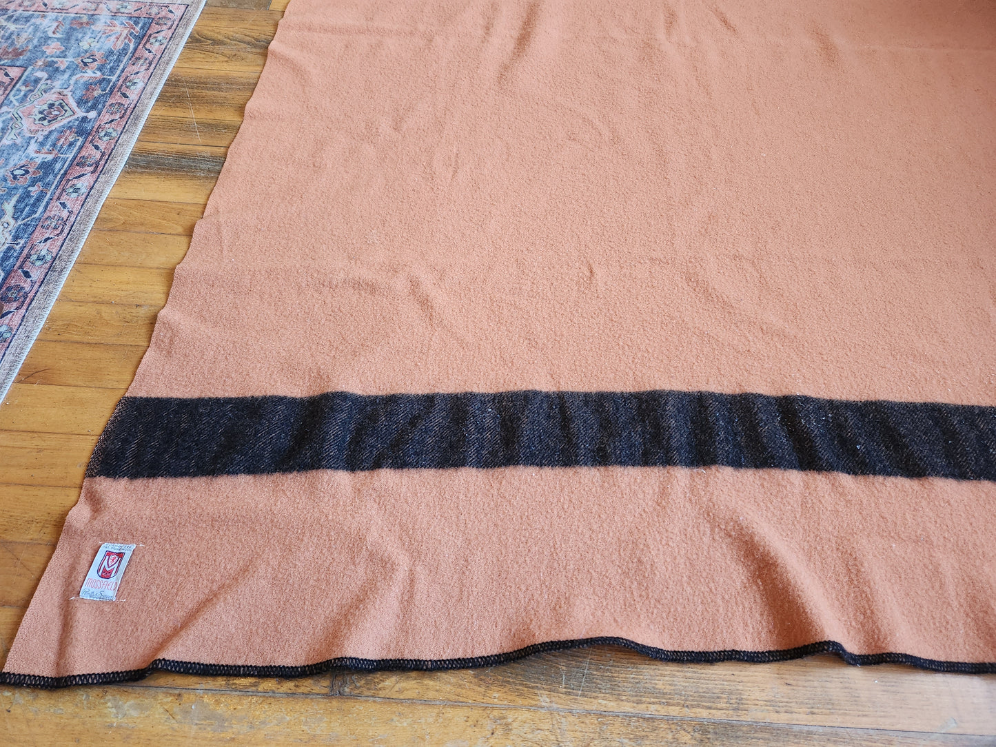 Mossfield Orange Black Stripe Wool