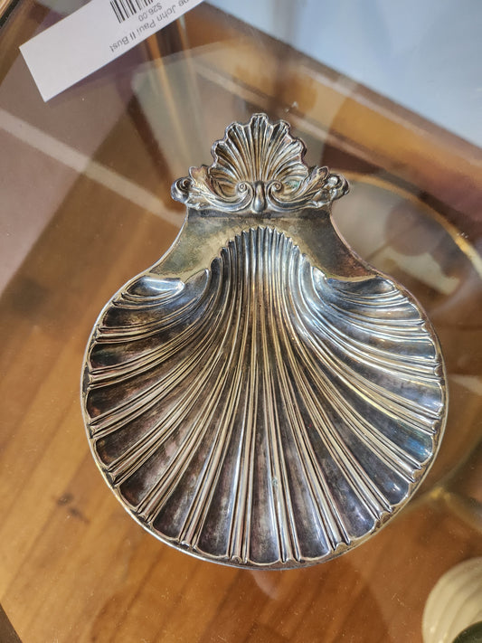 Silver Shell Trinket Dish/Ash Tray