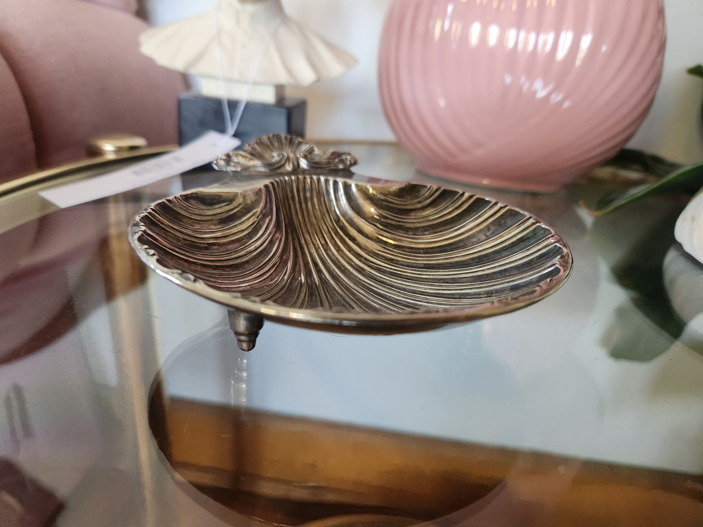 Silver Shell Trinket Dish/Ash Tray