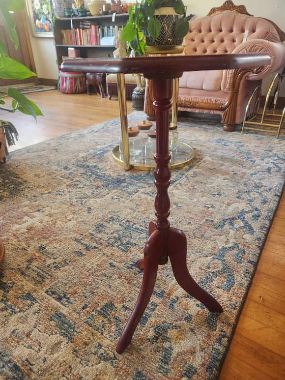 Non Vintage Cherry Wood Plant Stand