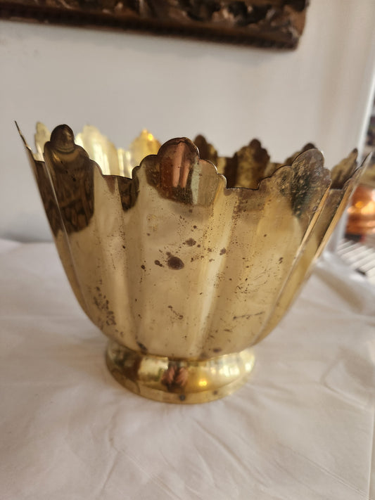 Decorative Brass Pedestal Bowl