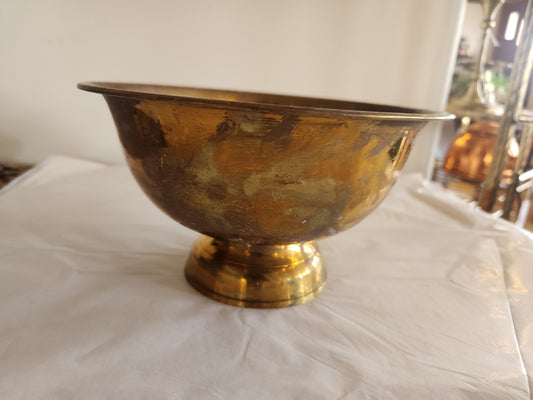 Brass Pedestal Bowl