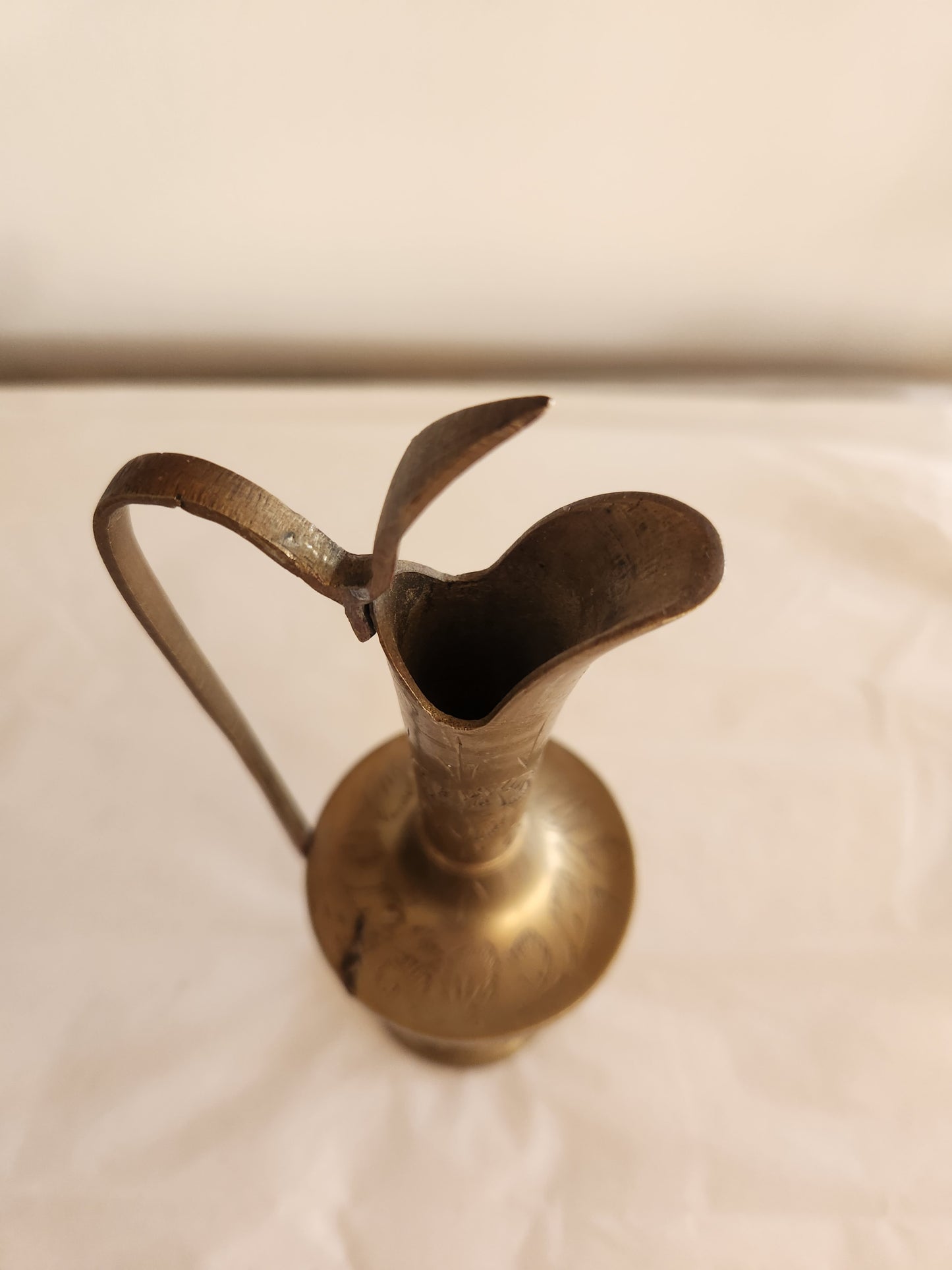 Mini Brass Lantern Vase