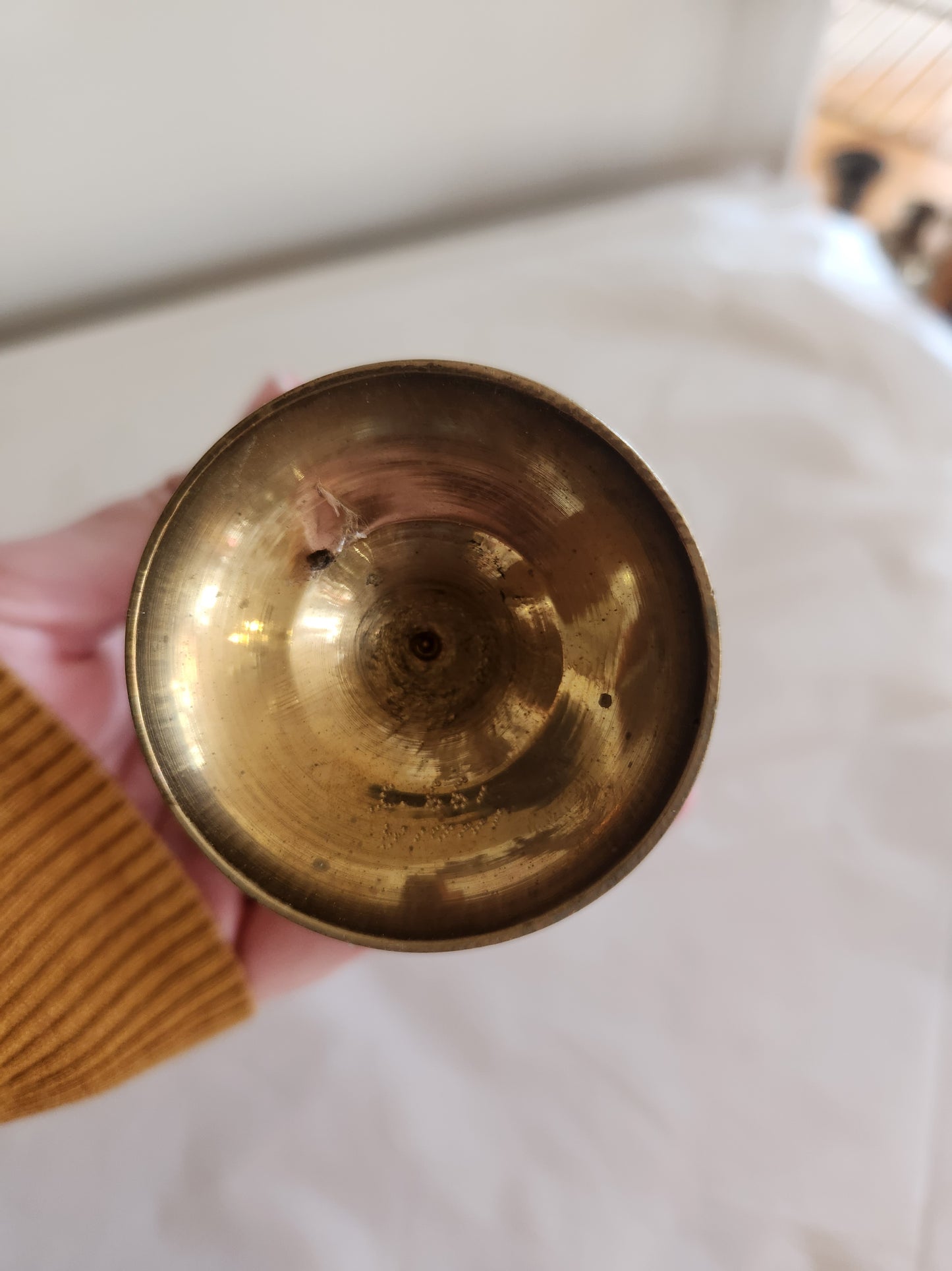 Mini Brass Lantern Vase