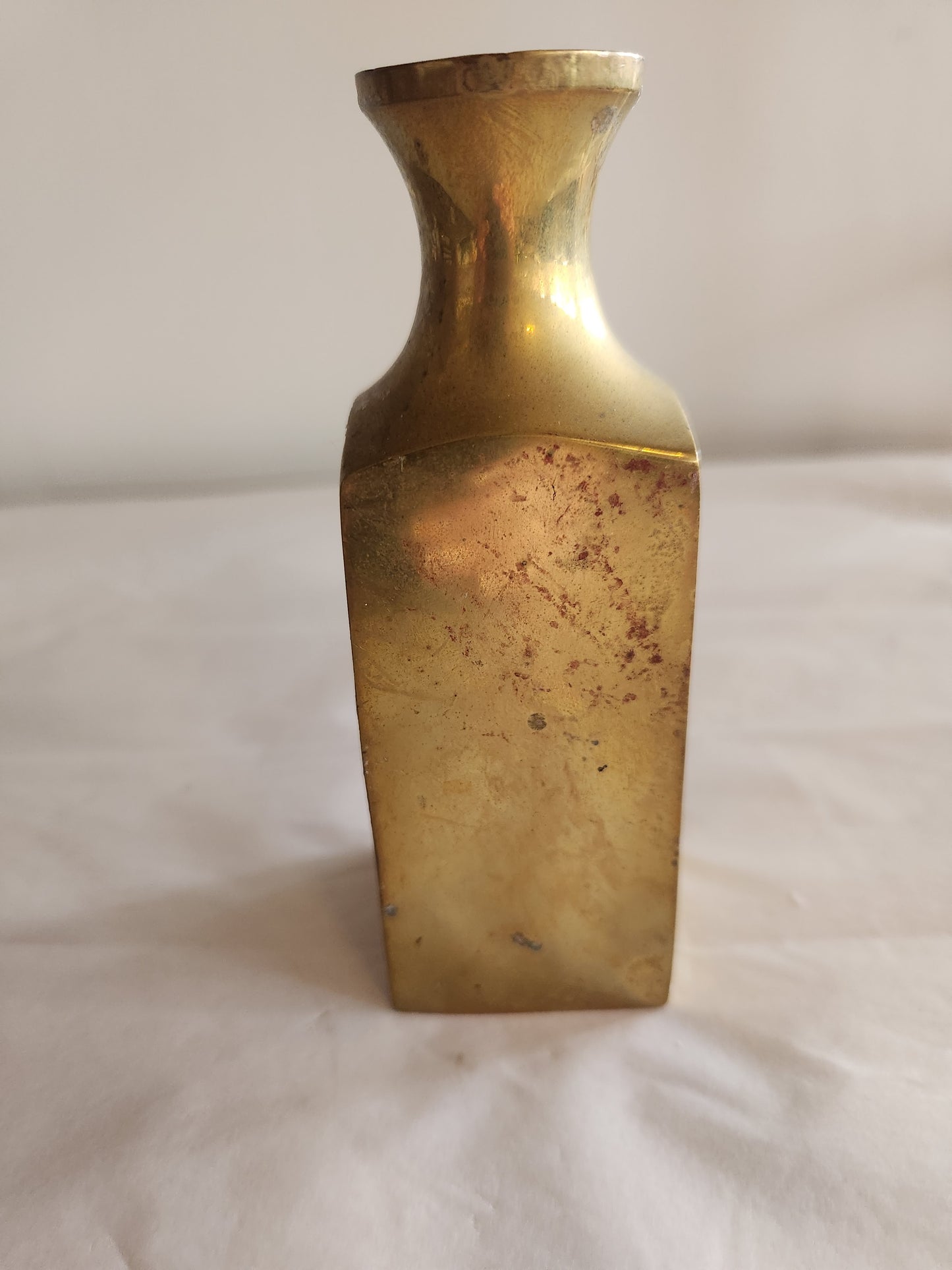 Heavy Brass Bud Vase