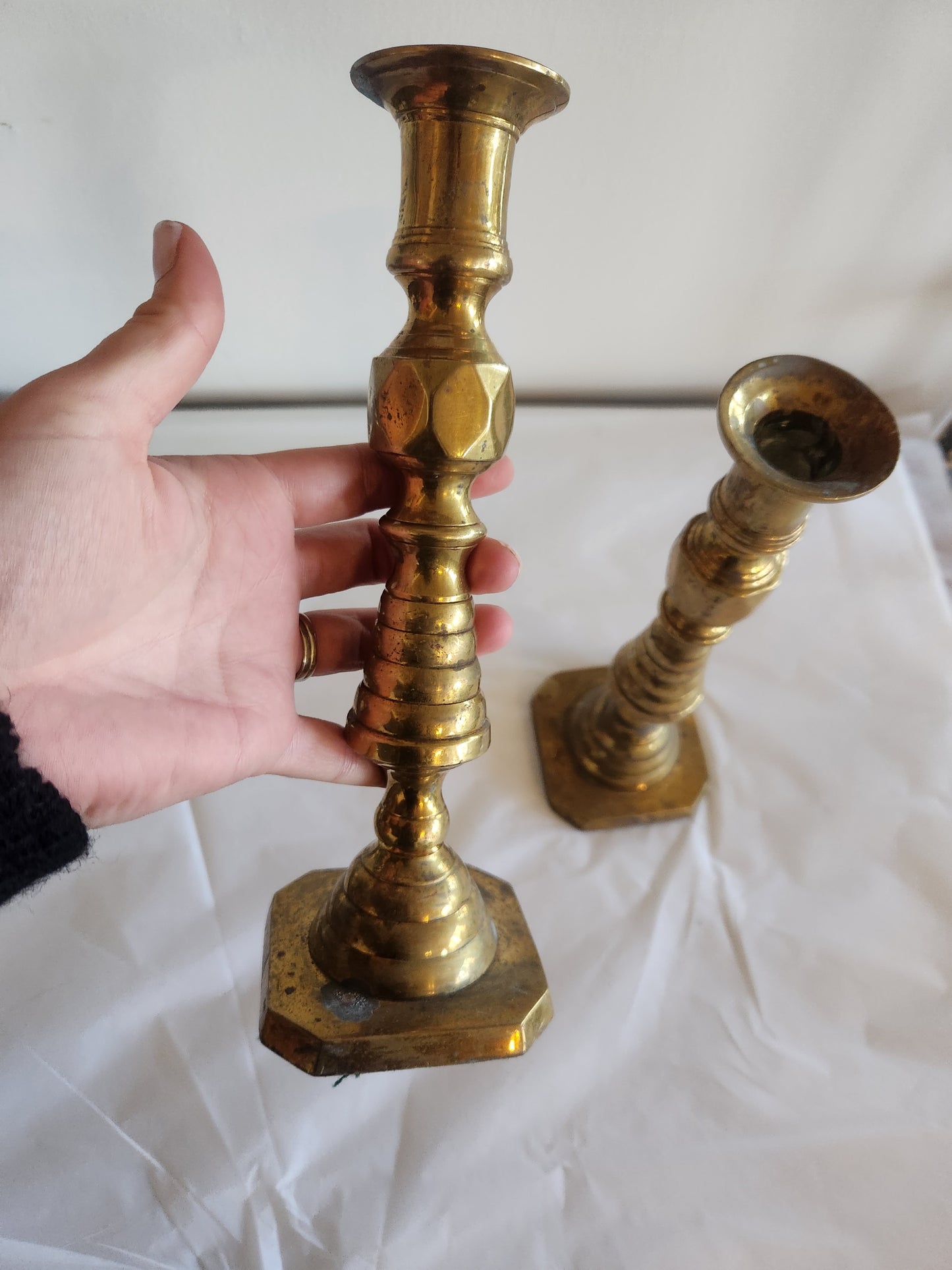 Matching Brass Candle Sticks