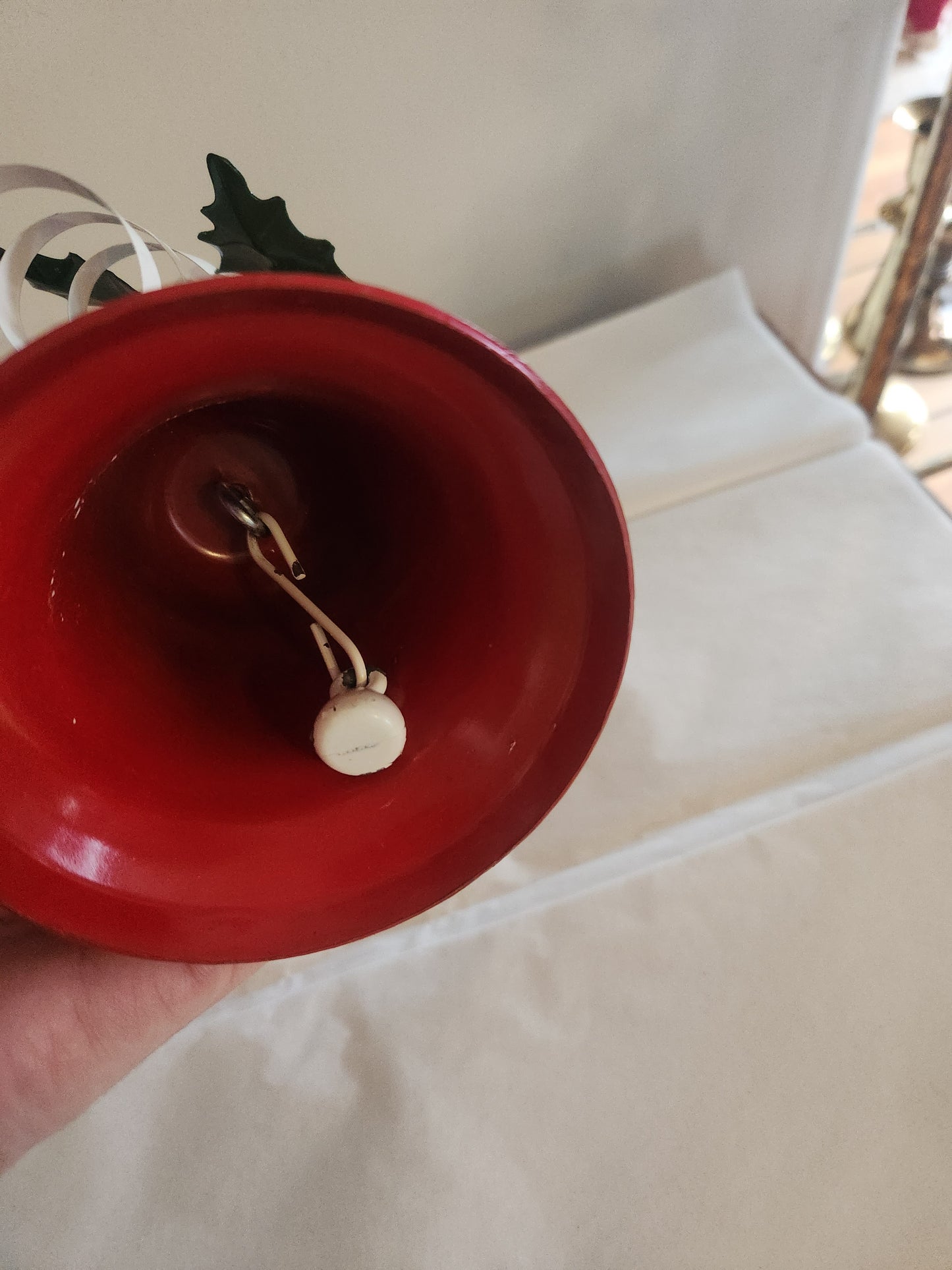 Metal Red Christmas Bell