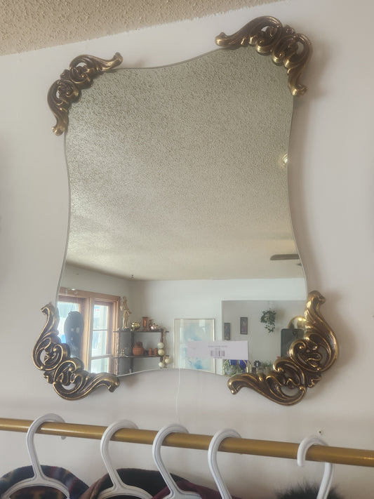 Brass Corner Mirror
