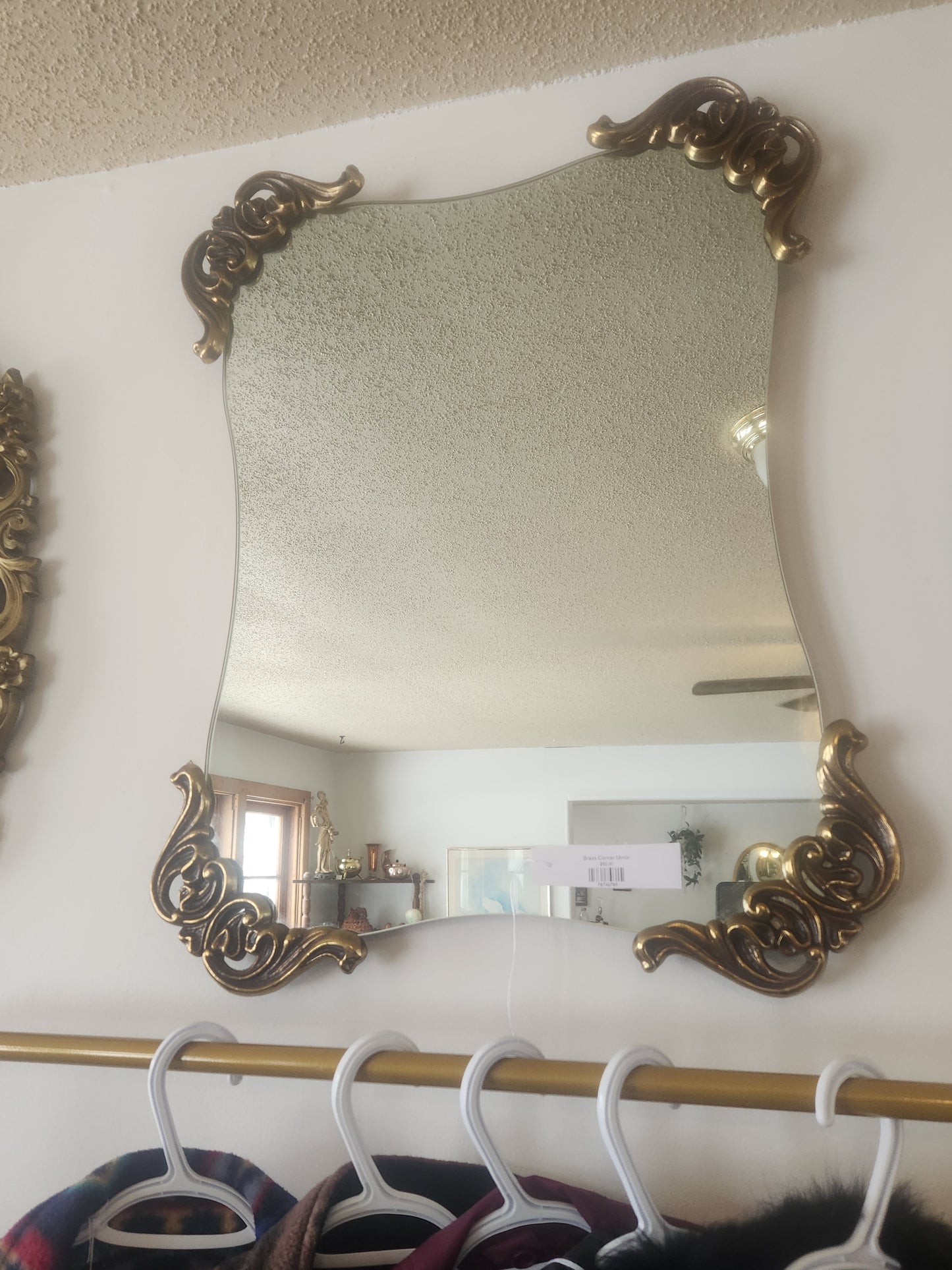 Brass Corner Mirror