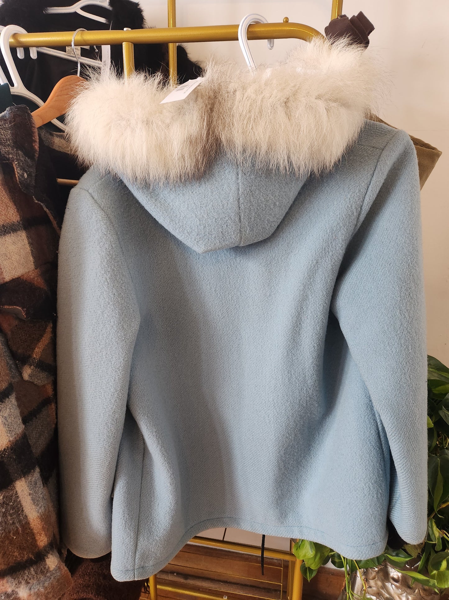 Baby Blue Hudson Bay Wool Coat