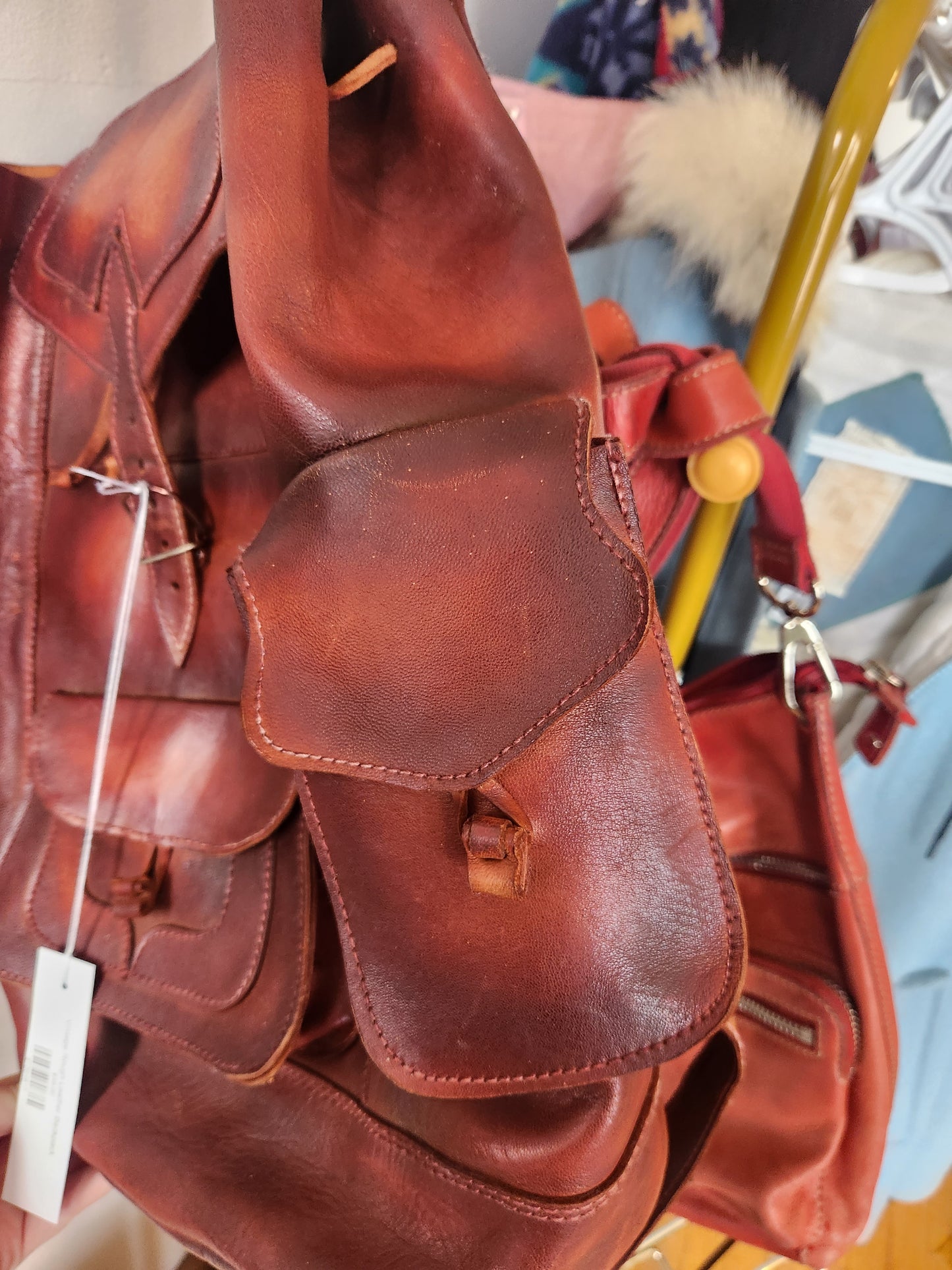 Vintage Rough Leather Backpack