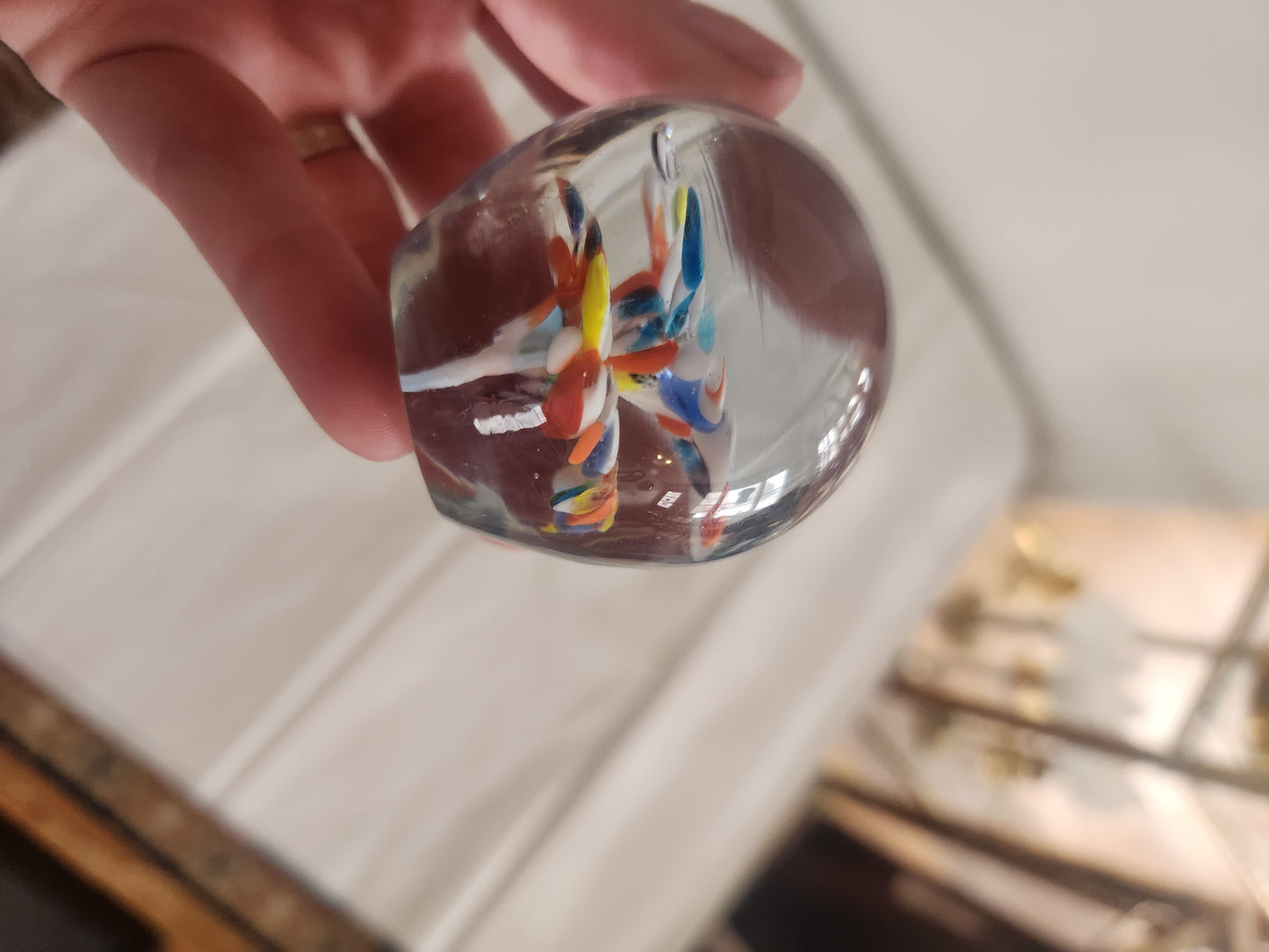 Smaller Art Glass Paperweight