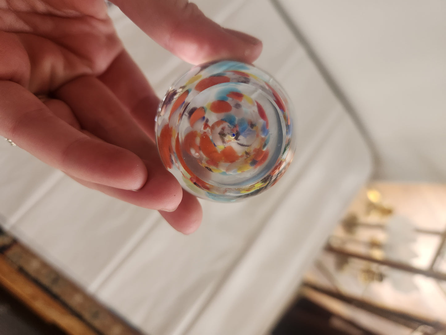 Smaller Art Glass Paperweight