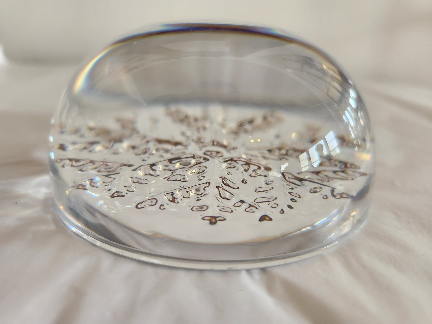 Heavy Snowflake Paperweight