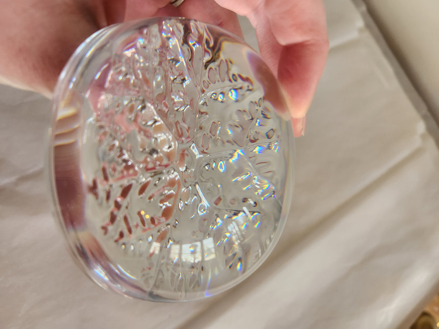 Heavy Snowflake Paperweight