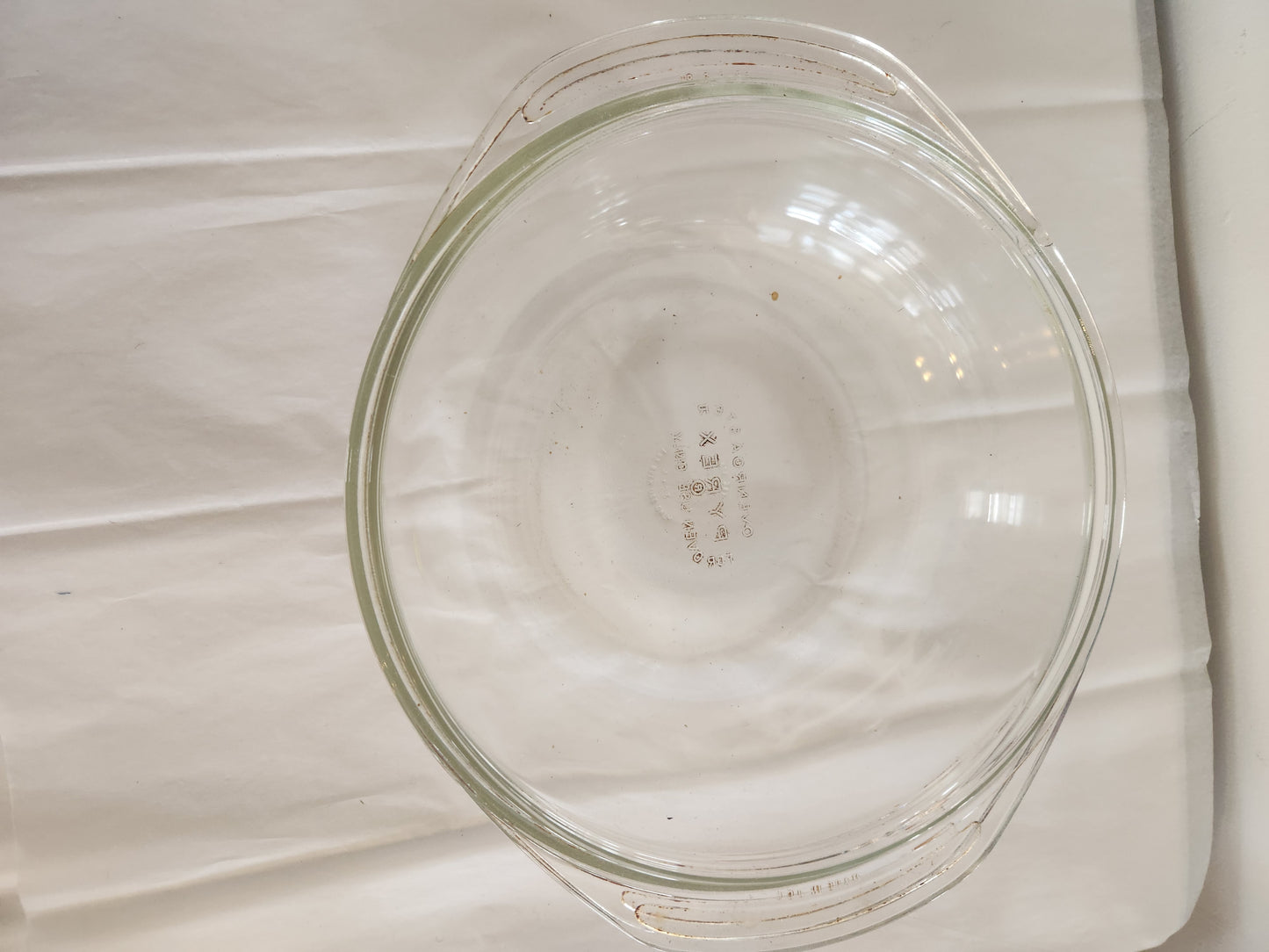 Set of 2 Clear Pyrex Bowls