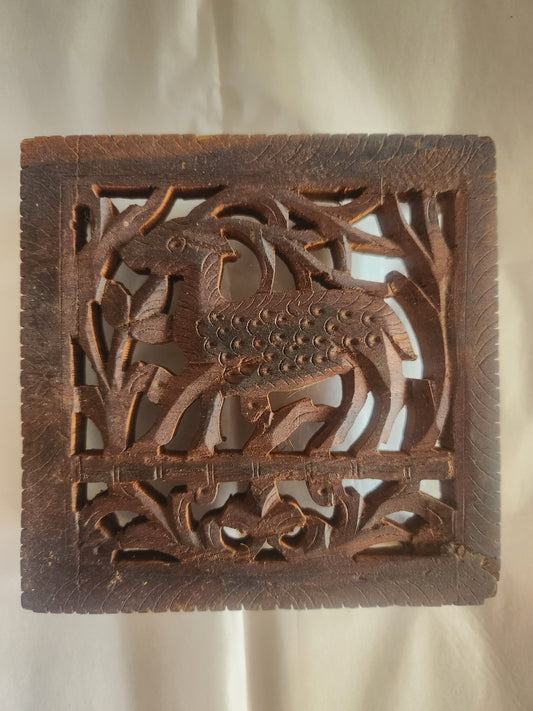 Carved Square Trivet