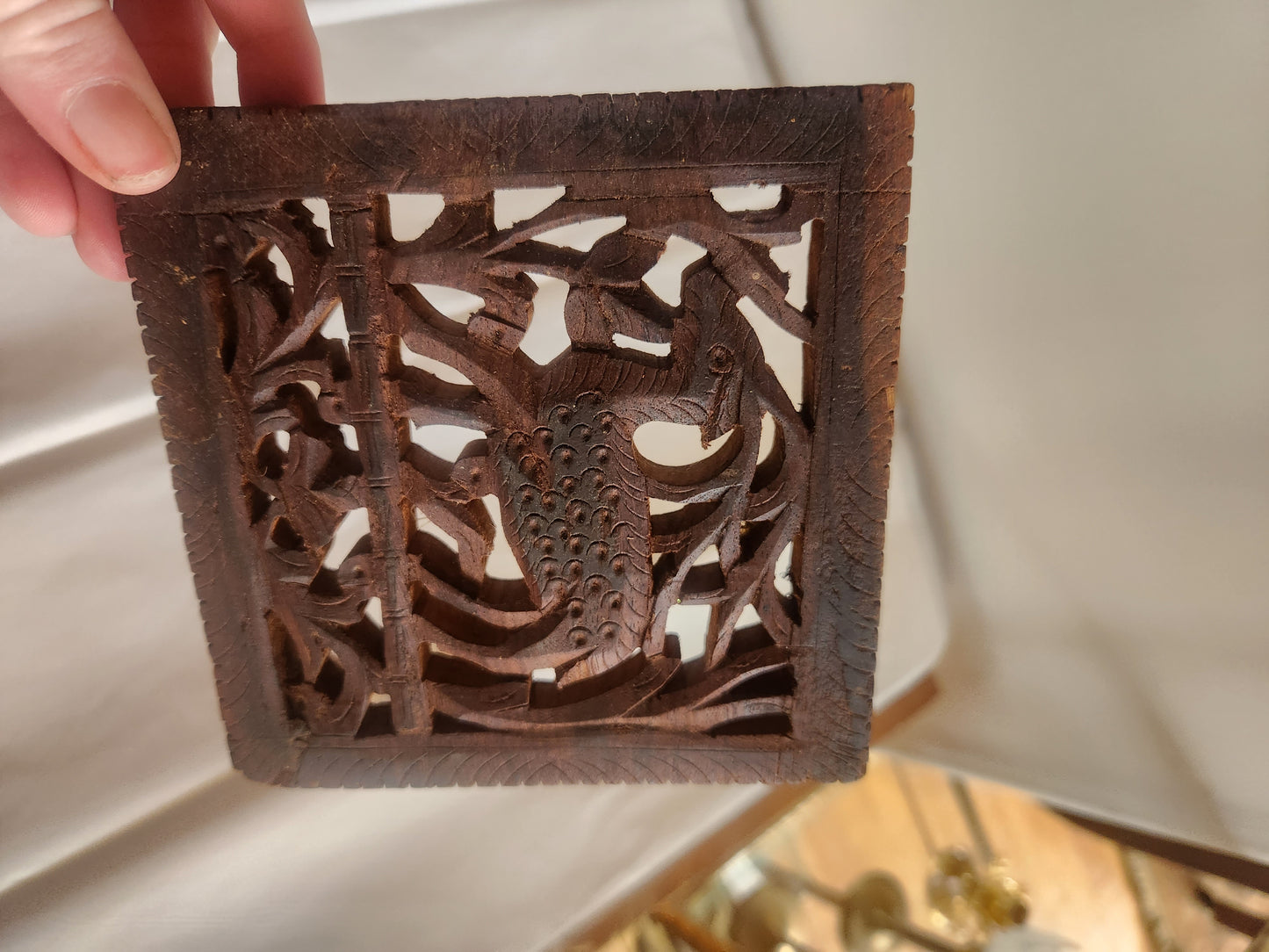 Carved Square Trivet