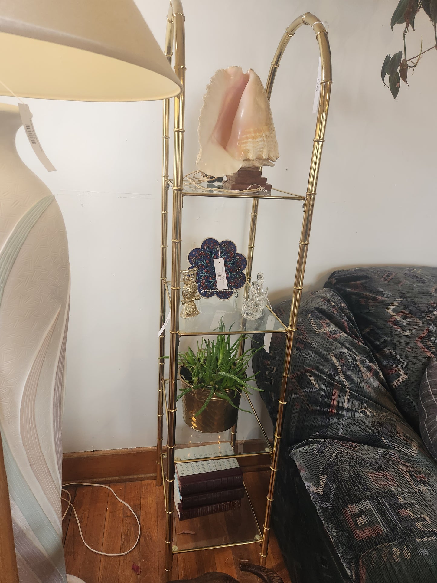 Brass and Glass Shelf