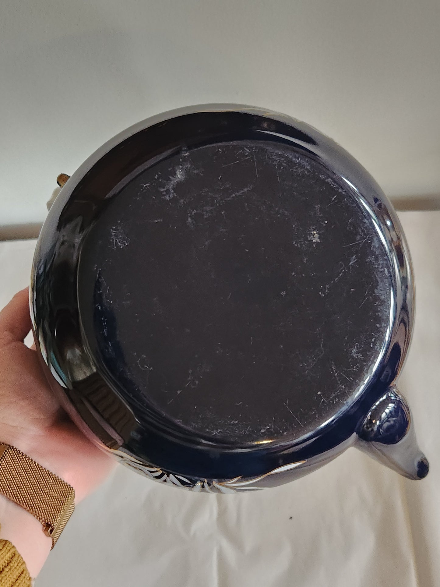 Blue Metal Kettle/Tea Pot