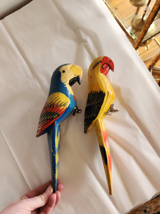 Wooden Parrots (2)