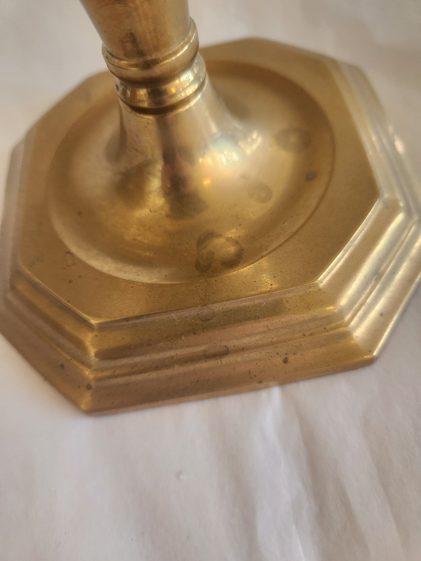 Heavy Brass Candle Holder
