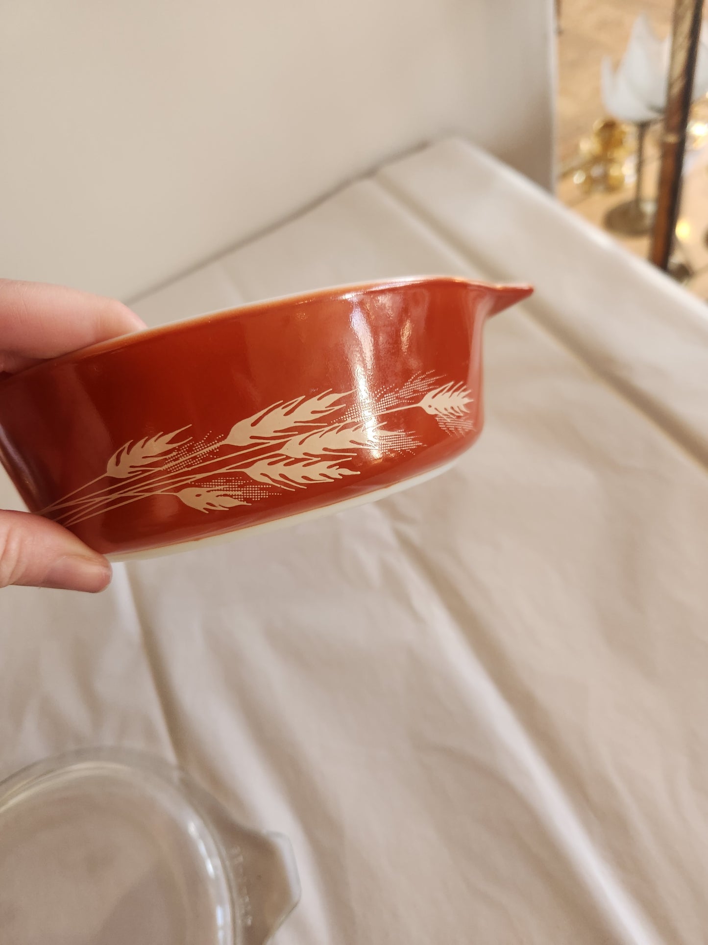 Pyrex Harvest Wheat Bowl with Lid