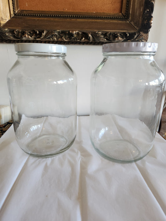 Set of 2 Vintage Pantry/Pickle Jars