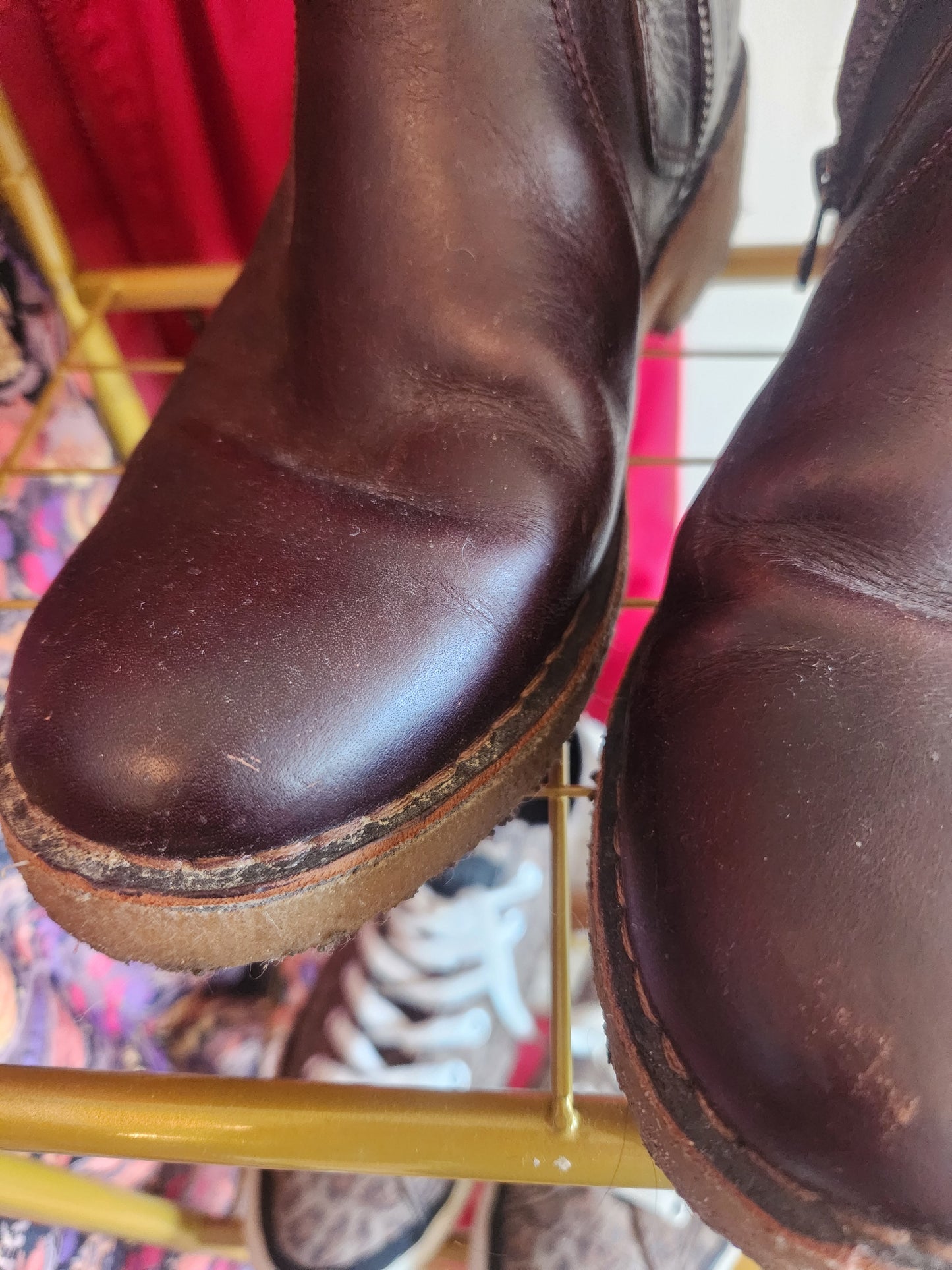 Roots Leather Boots Size 8