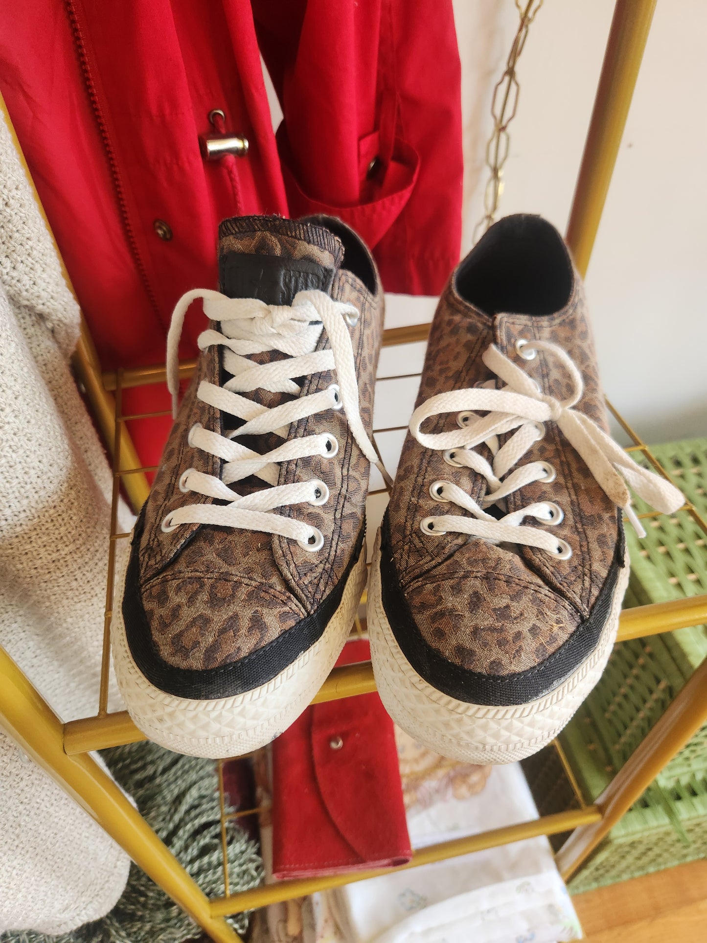 Leopard Print Converse