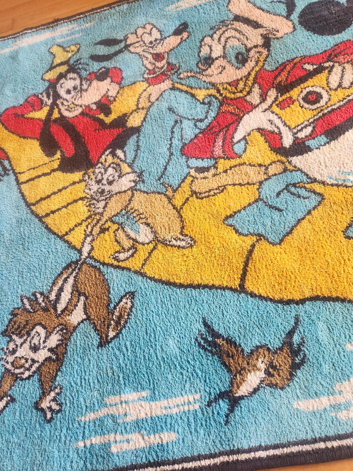 Vintage Handknotted Disney Rug