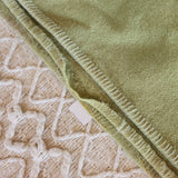 Unmarked Green Wool Point Blanket