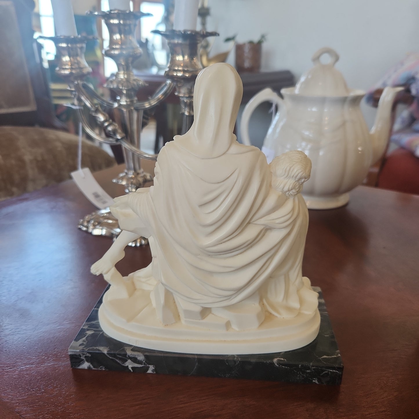 Marble Base Made in Italy Pieta Sculpture