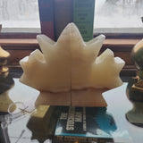 Maple Leaf Onyx Bookends