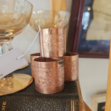 Floral Copper Napkin Rings (4)