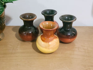 Pottery Mini Bud Vase (set of 4)
