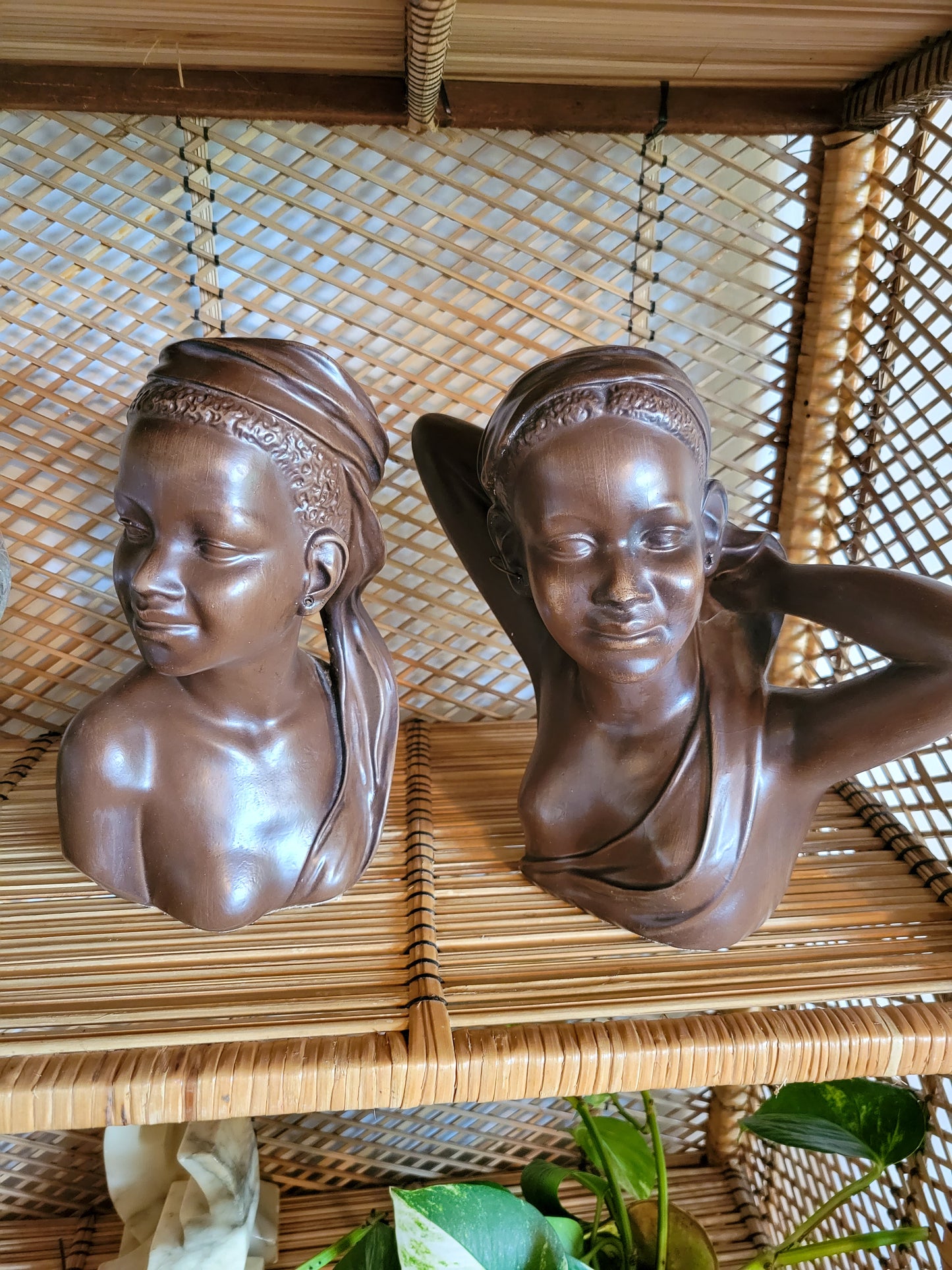 Ceramic Busts (set of 2)
