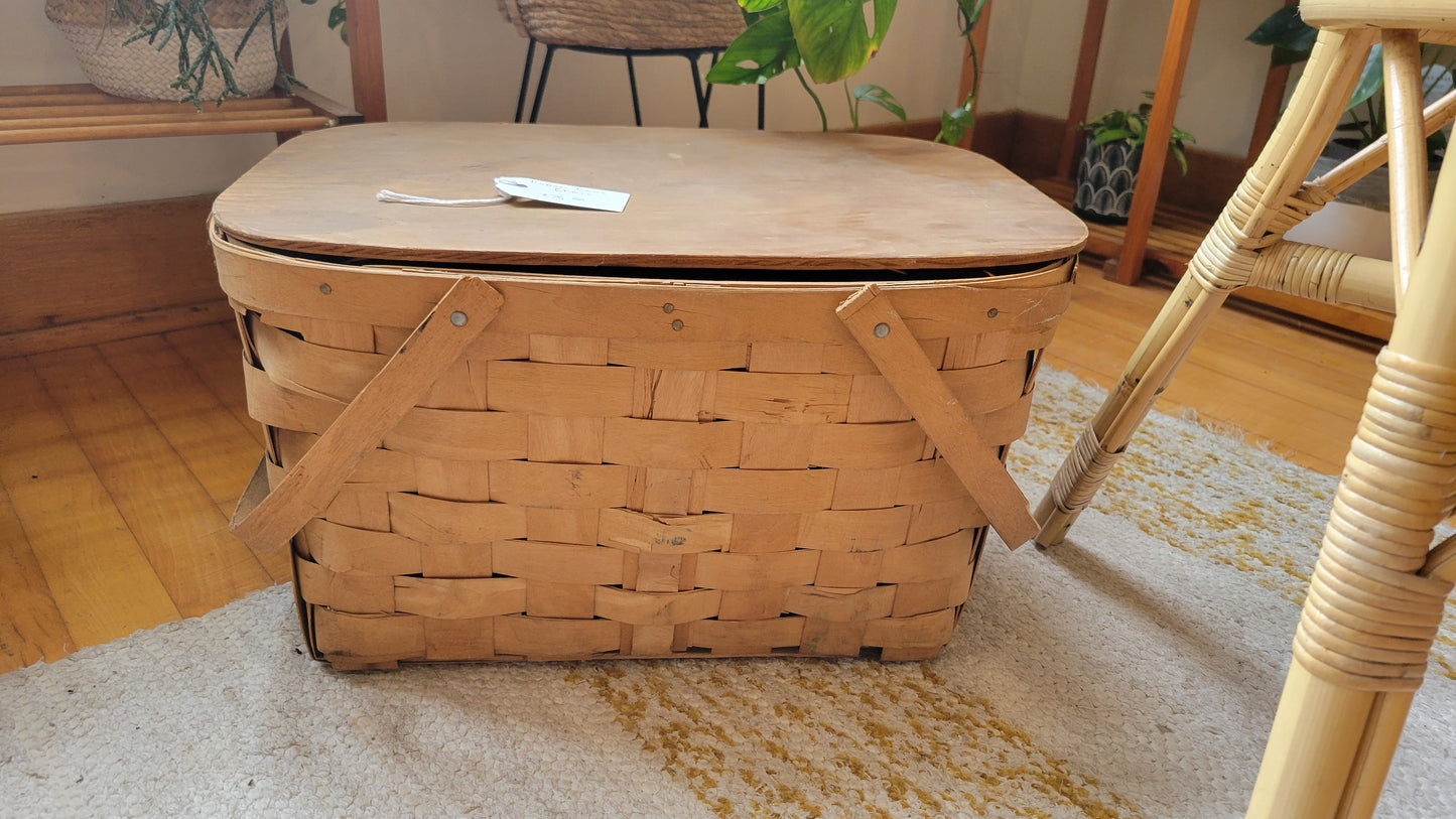 Antique Picnic Basket