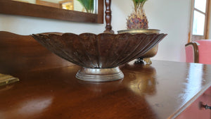Large Scalloped Edge Decorative Bowl