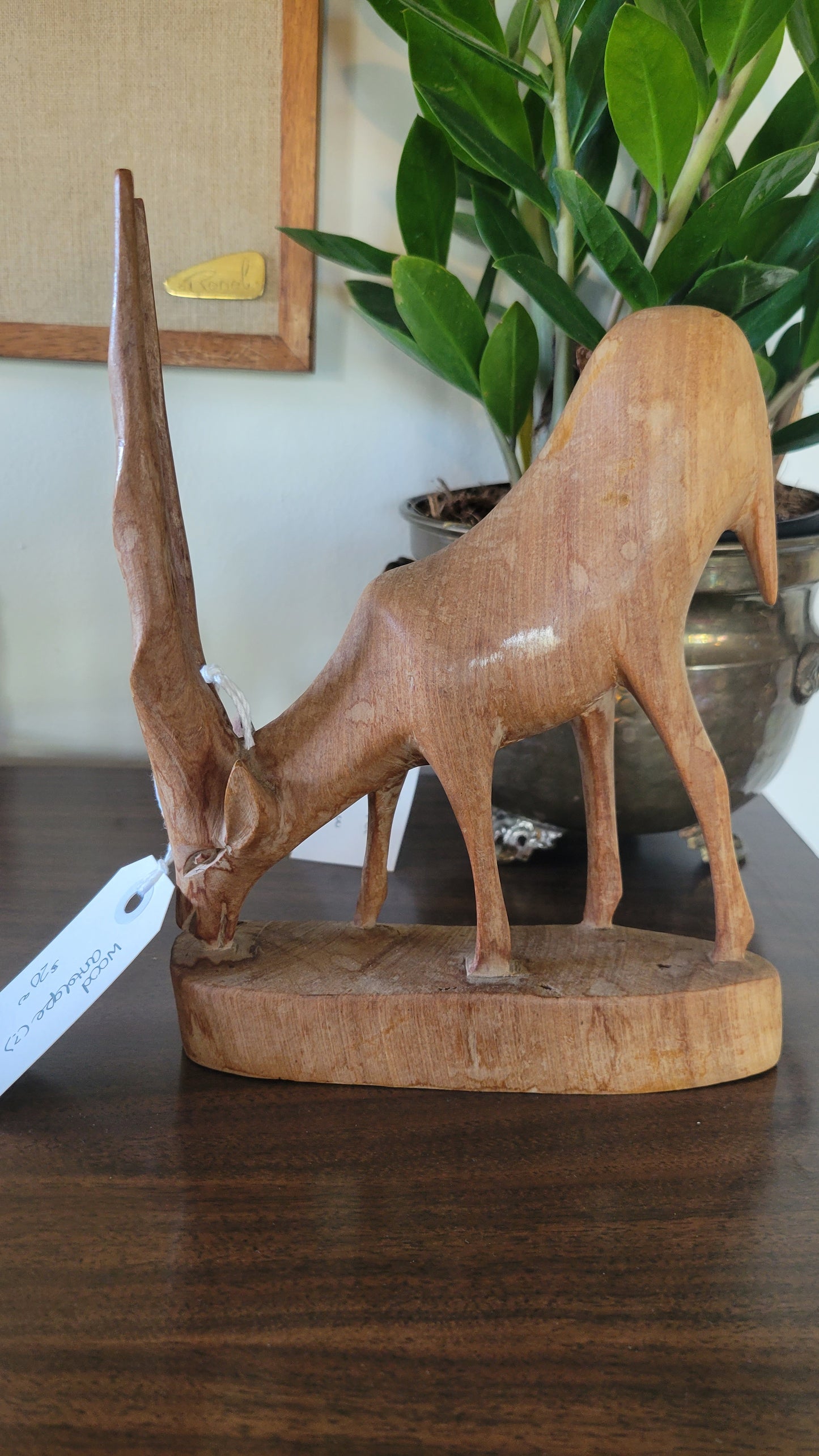 Wooden Carved Antelope (?)