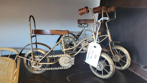 Reproduction Gold "Vintage" Bike Decor