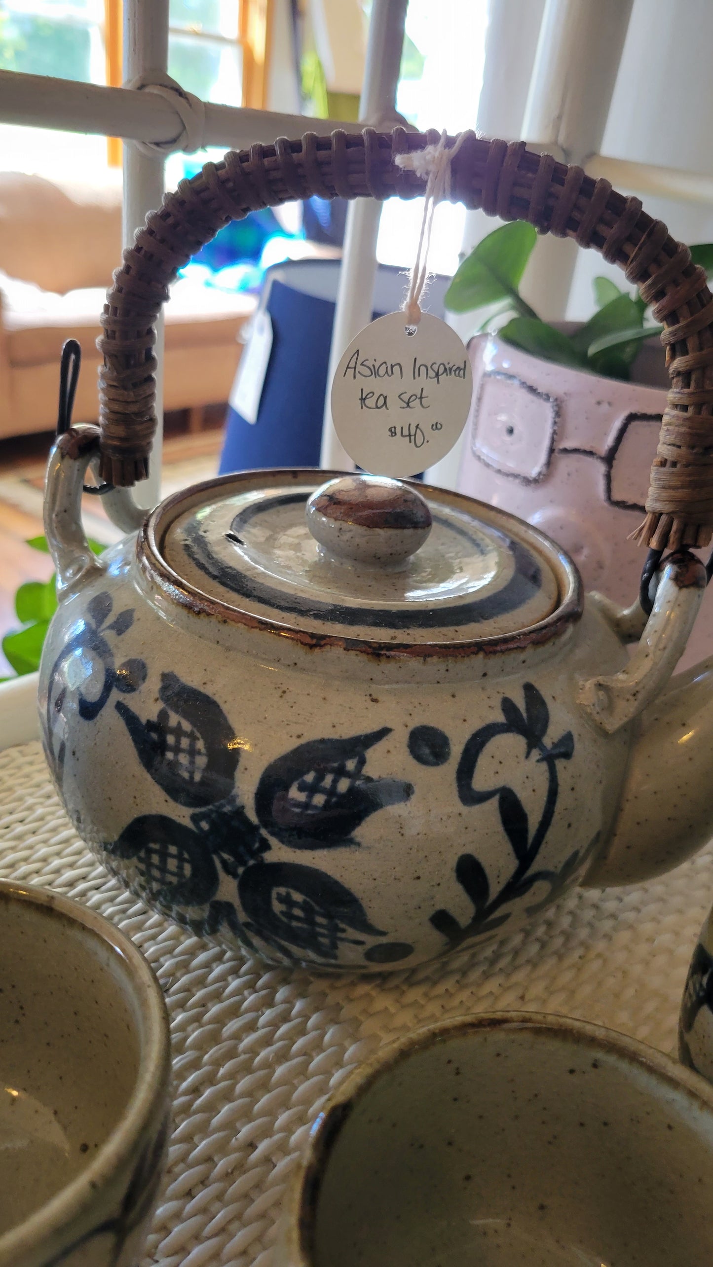 Asian Inspired Tea Set 6 cups