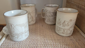 Set of 4 handcrafted mugs