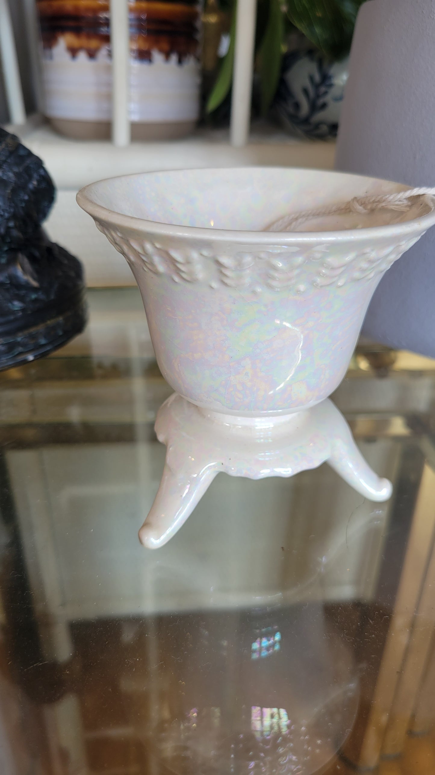 Small Mother of Pearl Pedestal Dish