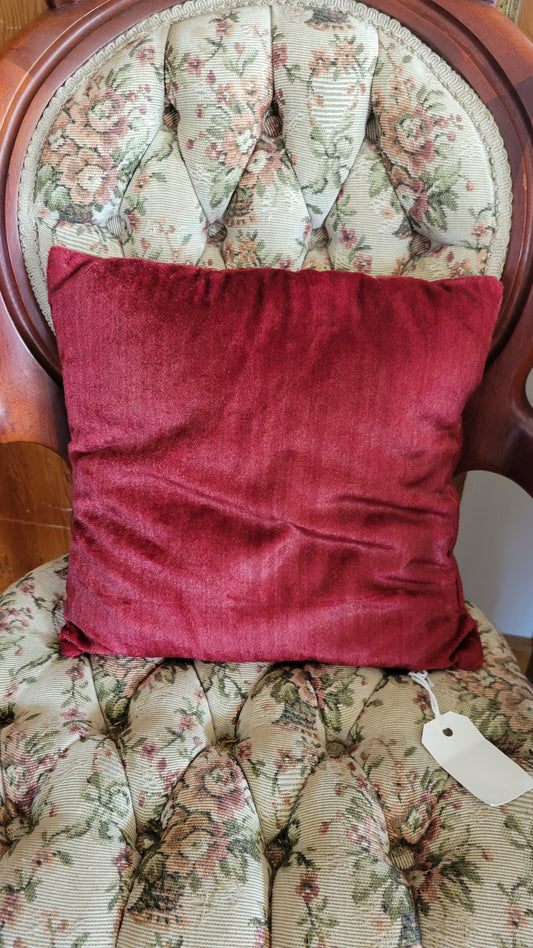Burgandy Vintage Pillow